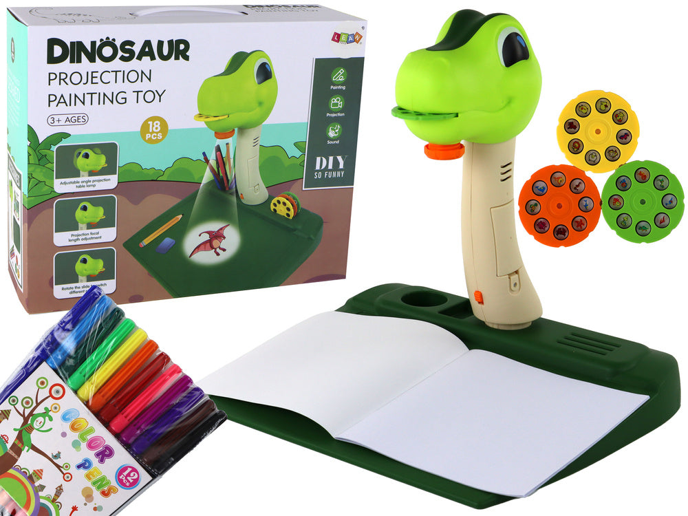 Kreslicí projektor dinosaurus – se zvuky a příslušenstvím