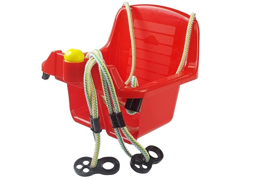 Kubíková houpačka pro děti červená 40 cm – 5237