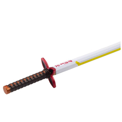 Kuličkové pero katana metalové – s výměnnou náplní | bílo žluté