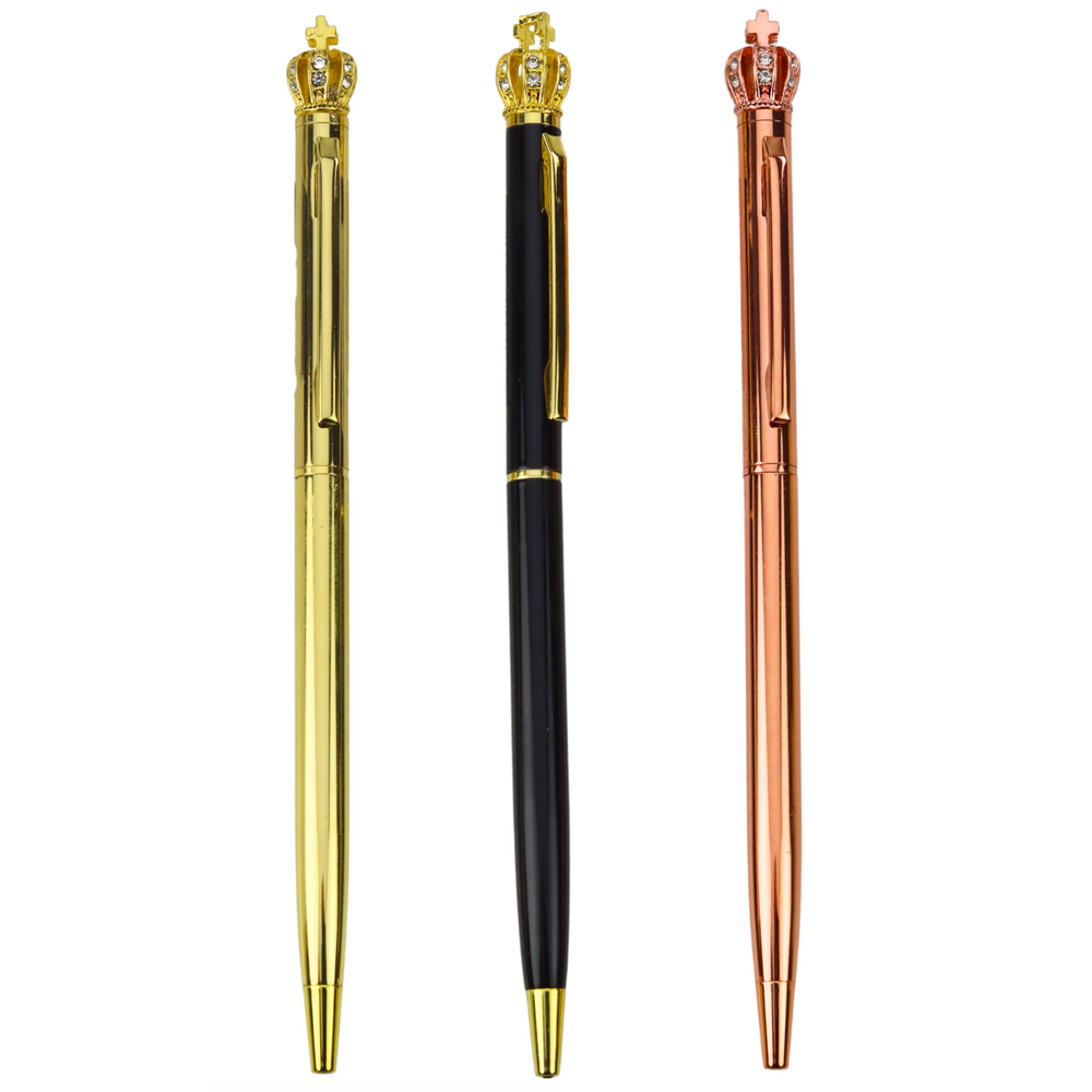 Kuličkové pero kovové automatické – modrý inkoust 1,0mm