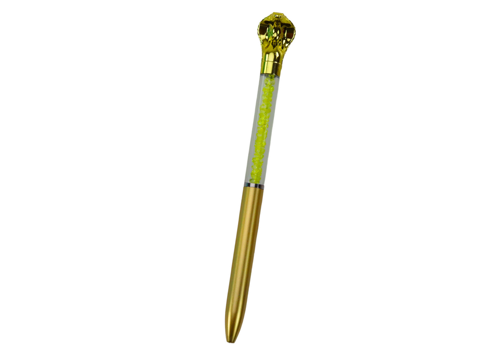 Kuličkové pero s kobrami a třpytkami 0,7mm modré
