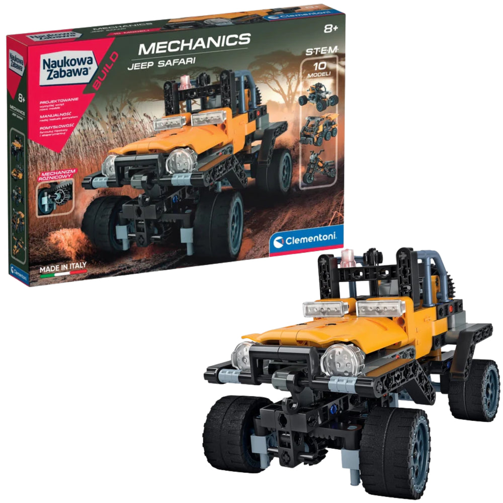 Laboratorium mechaniky Jeep Safari – stavebnice Clementoni