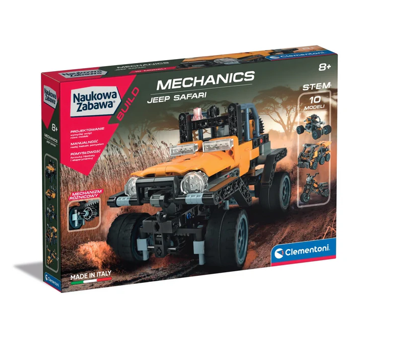 Laboratorium mechaniky Jeep Safari – stavebnice Clementoni