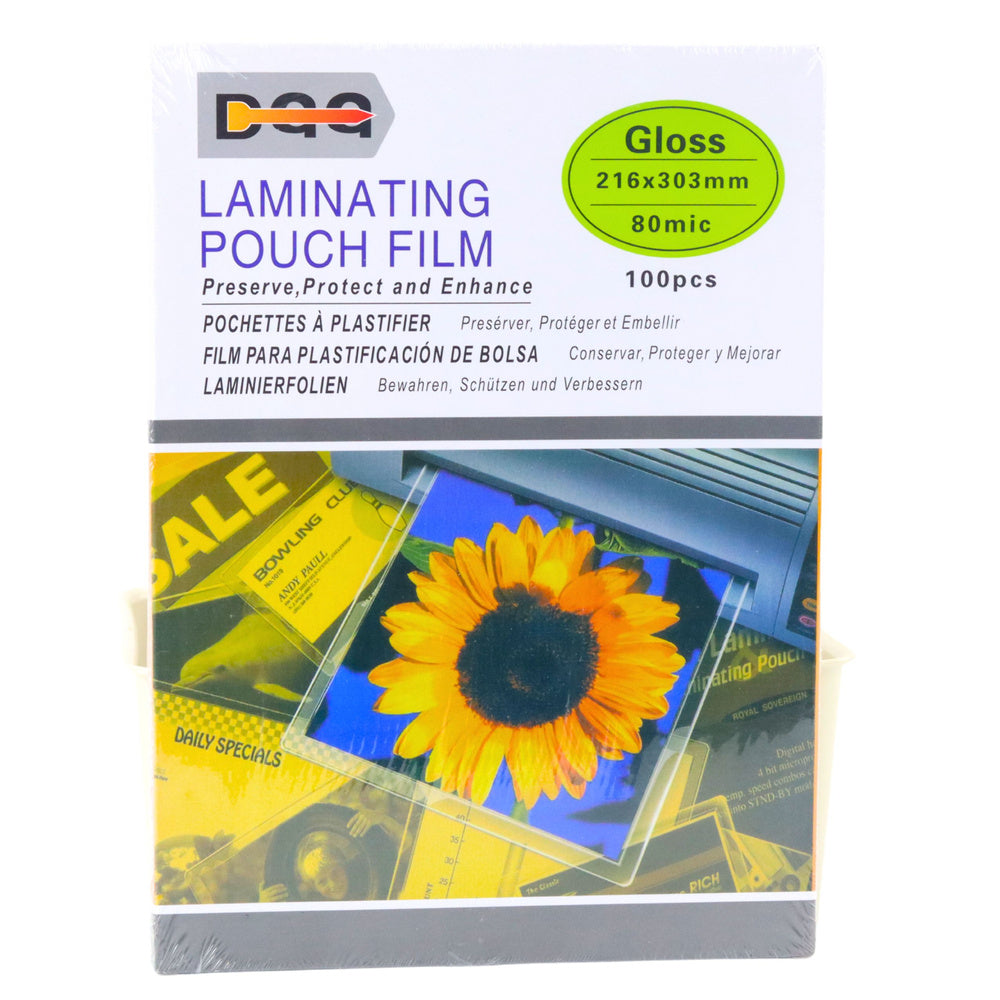 Laminovací fólie lesklé A4 216x303mm – 80 mikronů 100ks