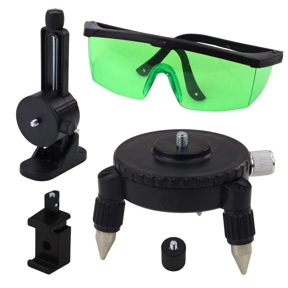 Laserová vodováha 4D 16 linií – se stativem a akumulátory