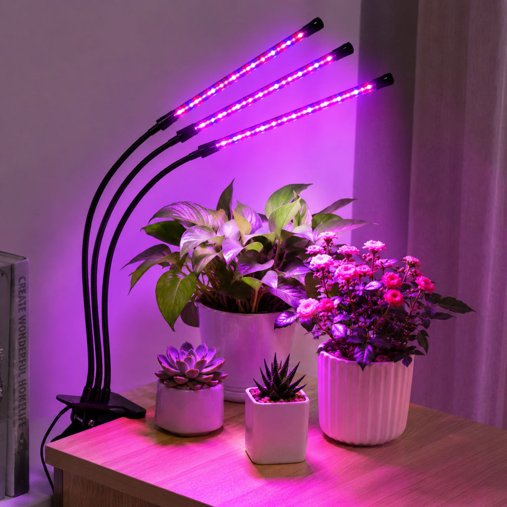 LED lampa pro pěstování a dosvícení rostlin s klipem
