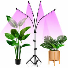 LED lampa pro pěstování rostlin se stativem a 4 panely
