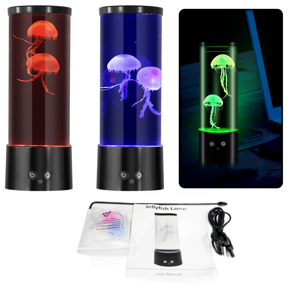 LED lampička s medúzami 22x8 cm – na baterie a USB
