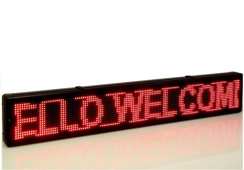 LED světelná tabule 135x20 cm – reklamní panel
