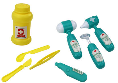 Lékařský set doktor v taštičce – se šňůrkou | turkusový