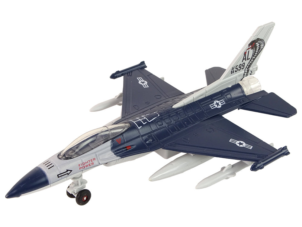 Letadlo s třecím pohonem 1:72 – světla zvuky | modré
