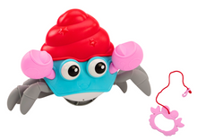 Lezoucí krab na natahování barevný s provázkem interaktivní