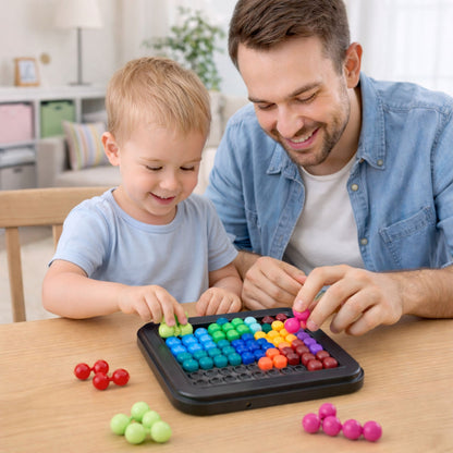 Logická puzzle hra s barevnými kuličkami – hlavolam pro děti
