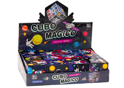 Magická kostka vzdělávací puzzle s vesmírným motivem – logická hra