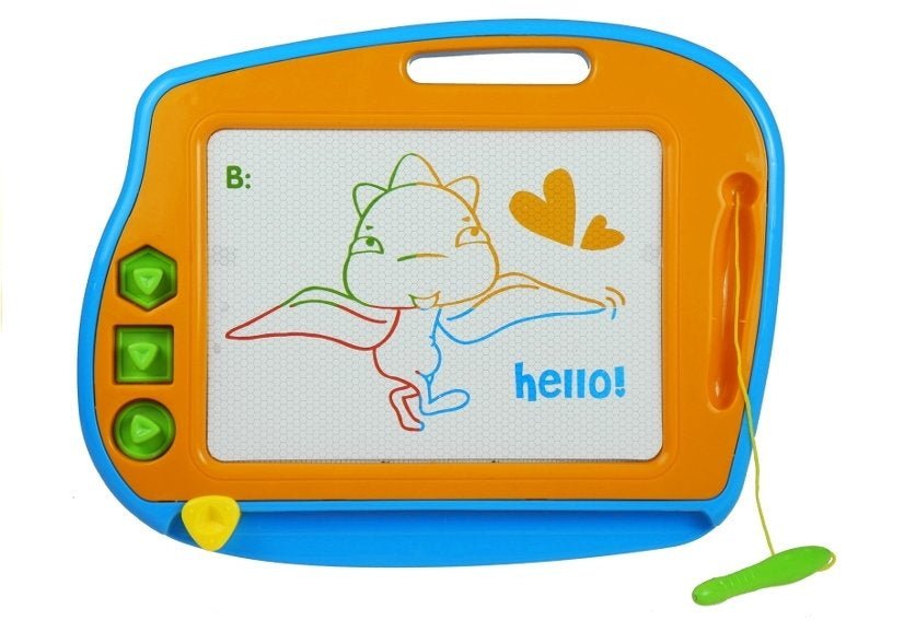 Magnetická kreslicí tabulka 2v1 velká a malá se 3 razítky