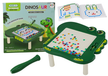 Magnetická kreslicí tabulka dinosaurus – se stolkem zelená