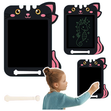 Magnetická kreslicí tabulka LCD – s rysíkem kotek | černá