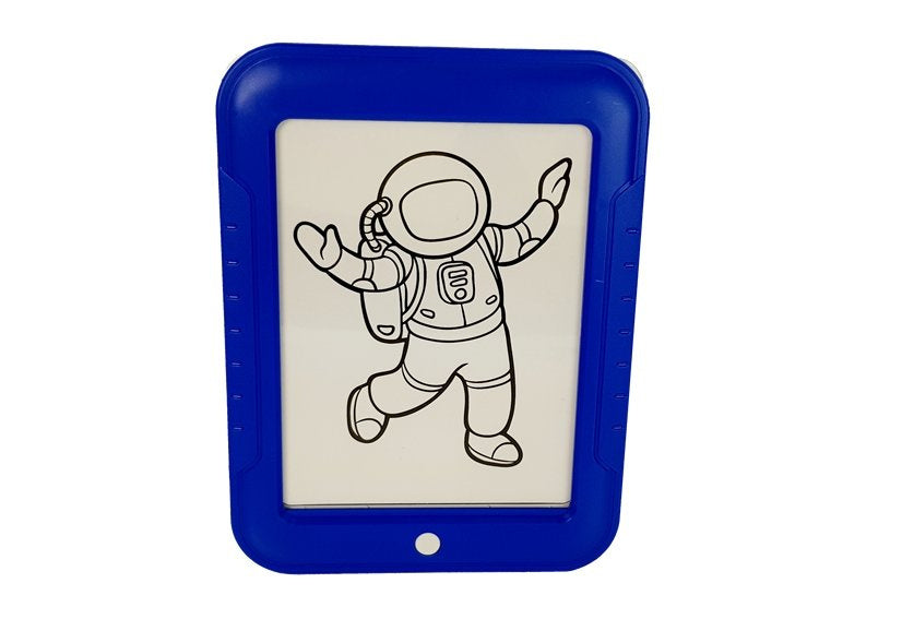 Magnetická kreslicí tabulka LED 3D se šablony a neonové mazáky