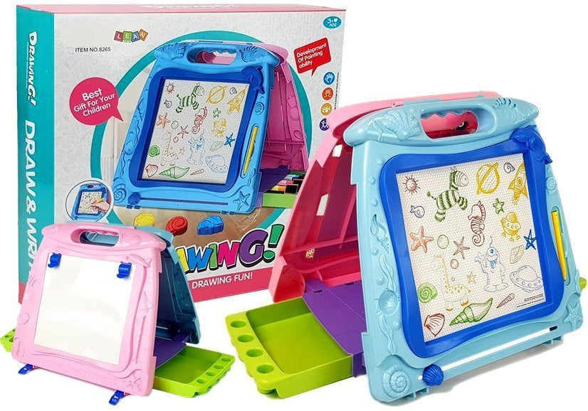 Magnetická kreslicí tabulka oboustranná s pisátky a magnety