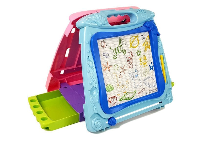 Magnetická kreslicí tabulka oboustranná s pisátky a magnety