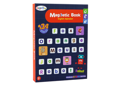 Magnetická skládačka kniha anglická abeceda s obrázky