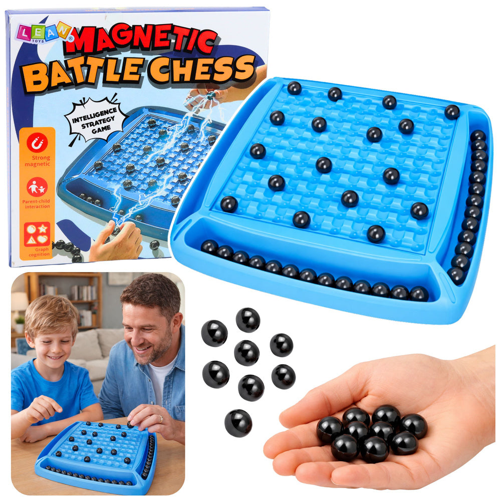 Magnetická strategická hra s kameny a kuličkami – 20 kusů