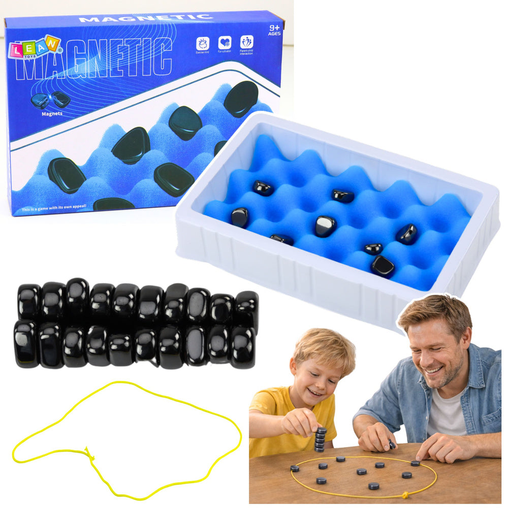 Magnetická strategická hra s kamínky – 40 dílů
