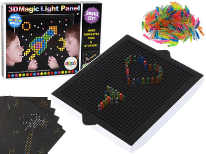 Magnetická svítící tabulka 3D puzzle – 276 dílků s LED