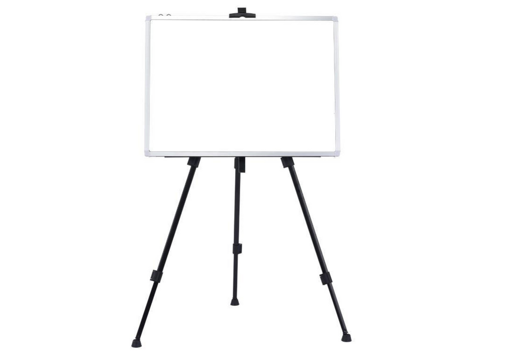 Magnetická tabule 90x60cm na stojanu s markery a houbičkou