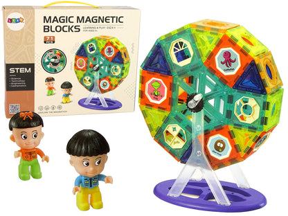 Magnetické kostky 3D Diabelský mlýn Kolotoč 71 dílů