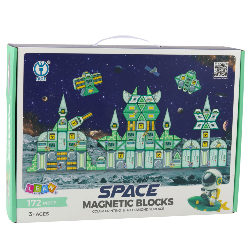Magnetické kostky Kosmos vesmírná stanice 4D – 172 dílů