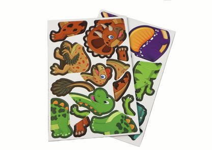 Magnetické puzzle s dinosaury – s kreslicí tabulkou