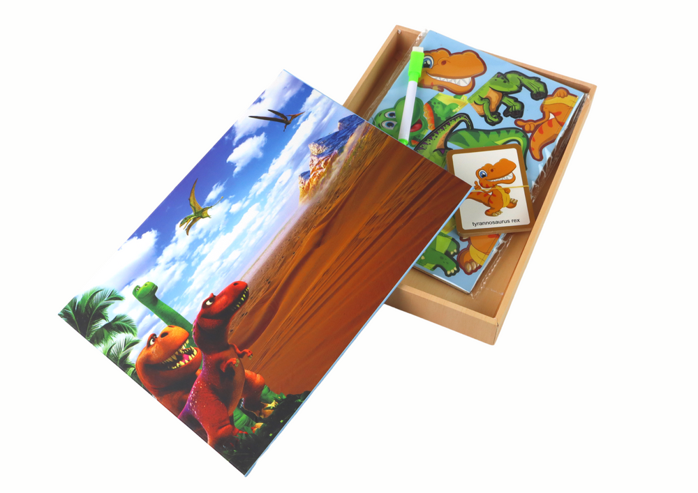 Magnetické puzzle s dinosaury – vzdělávací sada pro děti