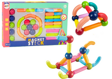 Magnetické stavební kostky 36ks – barevné konstrukční