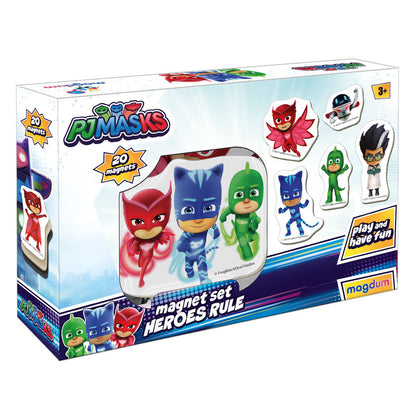 Magnetky PJ Masks Pyžamahrdinové – 20 ks barevné