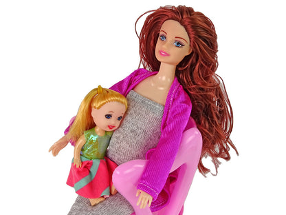 Maminka panenka s miminkem a příslušenstvím 30 cm