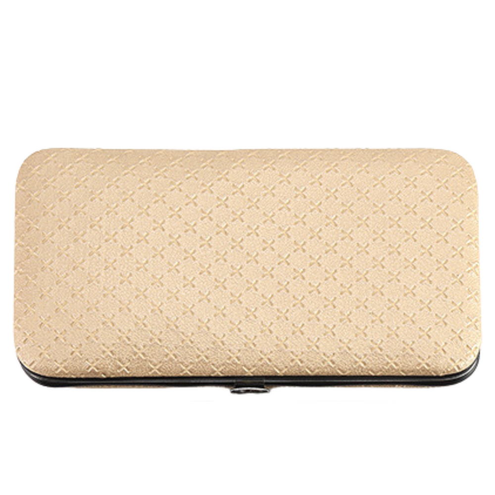 Manikúra a pedikúra sada 20 dílů v béžovém pouzdře