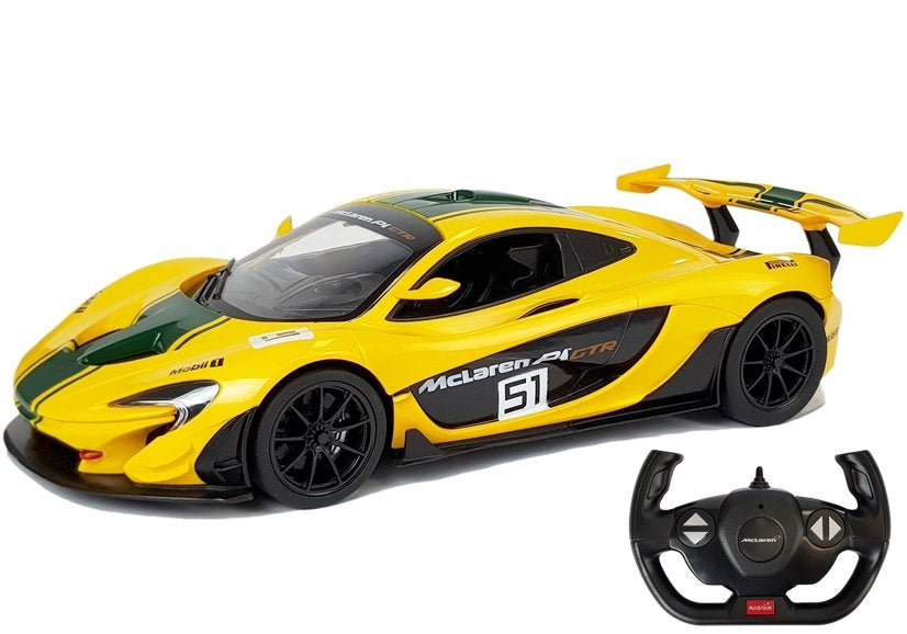 McLaren P1 GTR RC auto na dálkové ovládání žluté 1:14 – Rastar