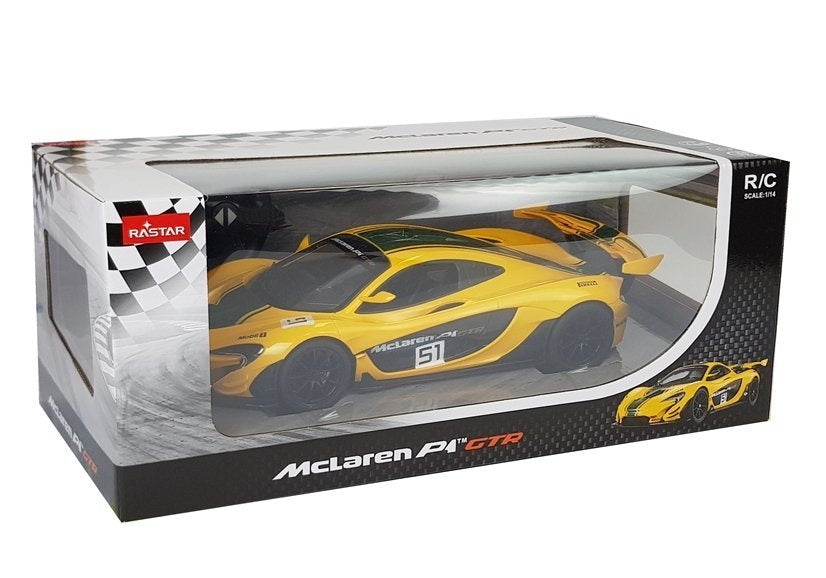McLaren P1 GTR RC auto na dálkové ovládání žluté 1:14 – Rastar