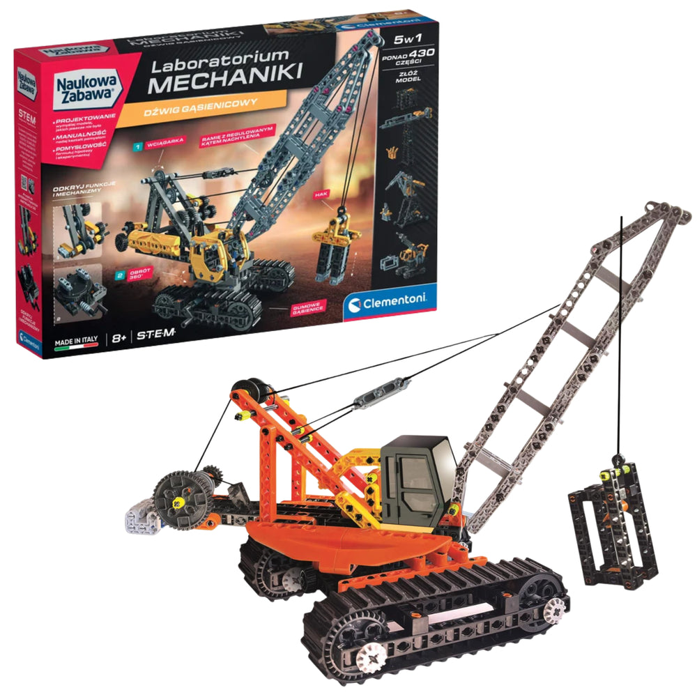 Mechanické laboratorium – pásový jeřáb Clementoni 50402