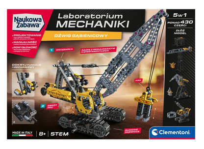 Mechanické laboratorium – pásový jeřáb Clementoni 50402