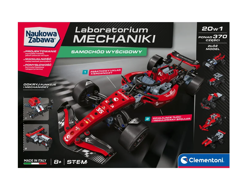 Mechanické laboratorium závodní auto – Clementoni