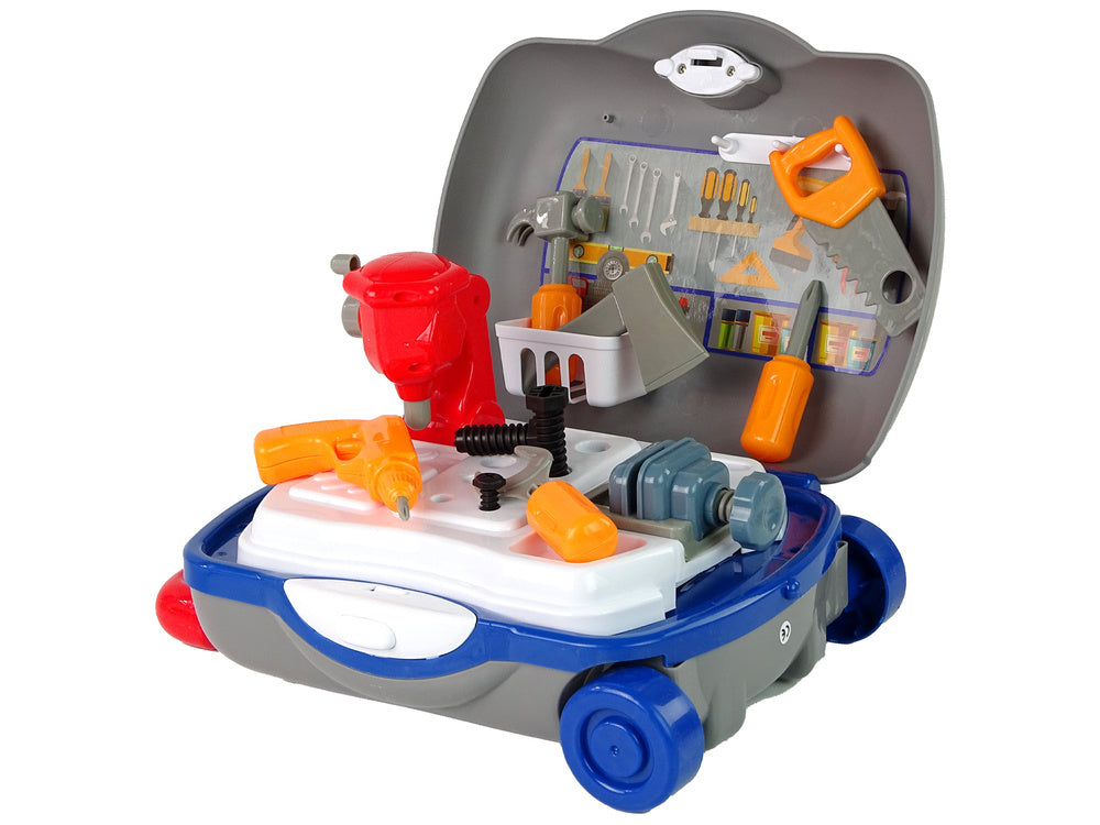 Mechanický kufřík s nářadím pro kluky na kolečkách