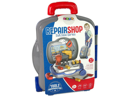 Mechanický kufřík s nářadím pro kluky na kolečkách