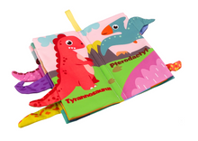 Měkká knížka Dinosauři se šelestivými stránkami a výstupky
