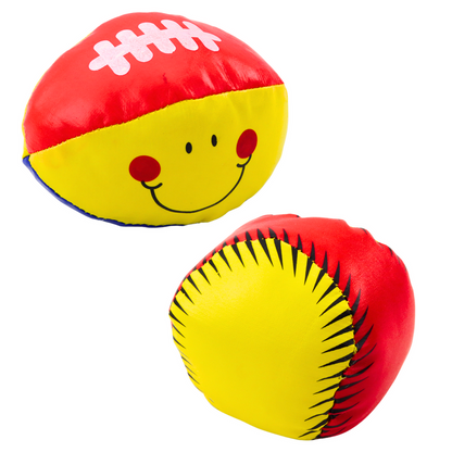 Měkké sportovní míčky basketbal rugby fotbal baseball sada 4ks