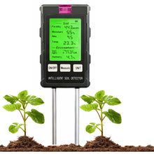 Měřič vlhkosti půdy 6v1 s teploměrem a pH metrem – 23 cm