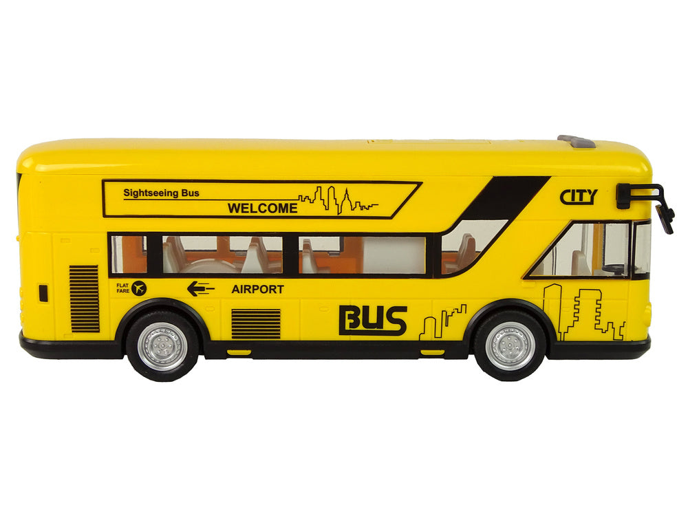 Městský autobus 1:18 – se světly a zvuky | žlutý