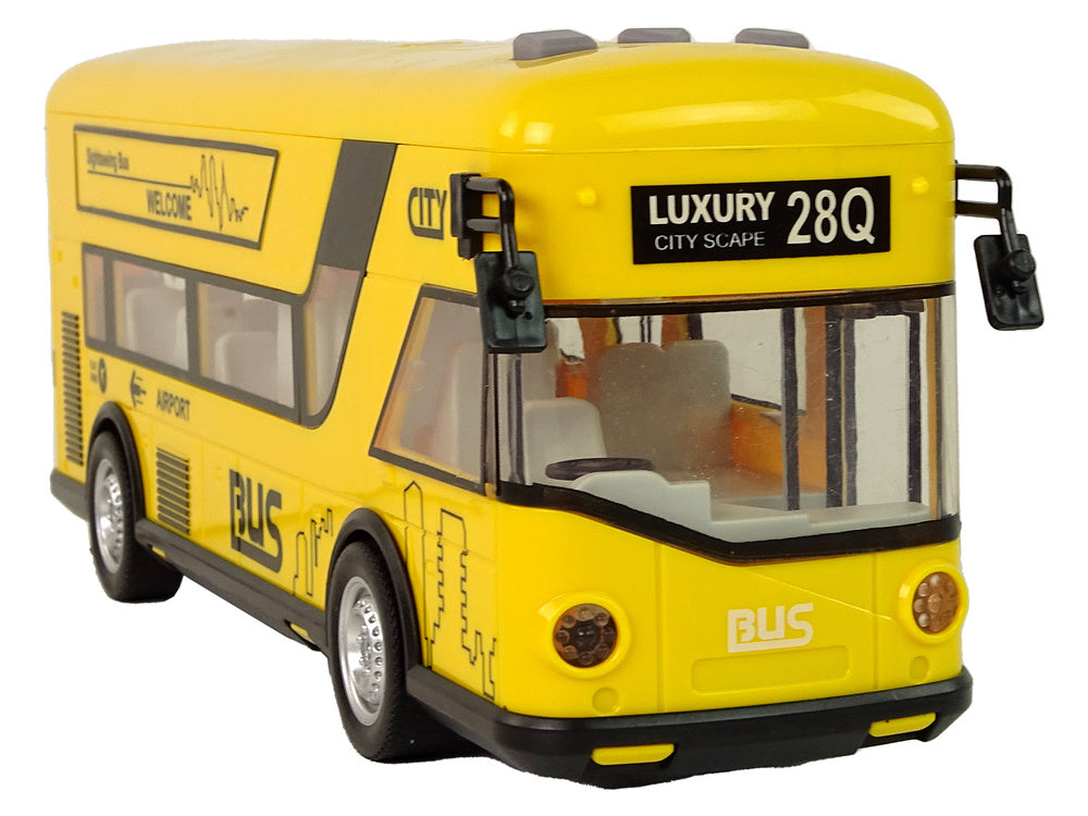 Městský autobus 1:18 – se světly a zvuky | žlutý