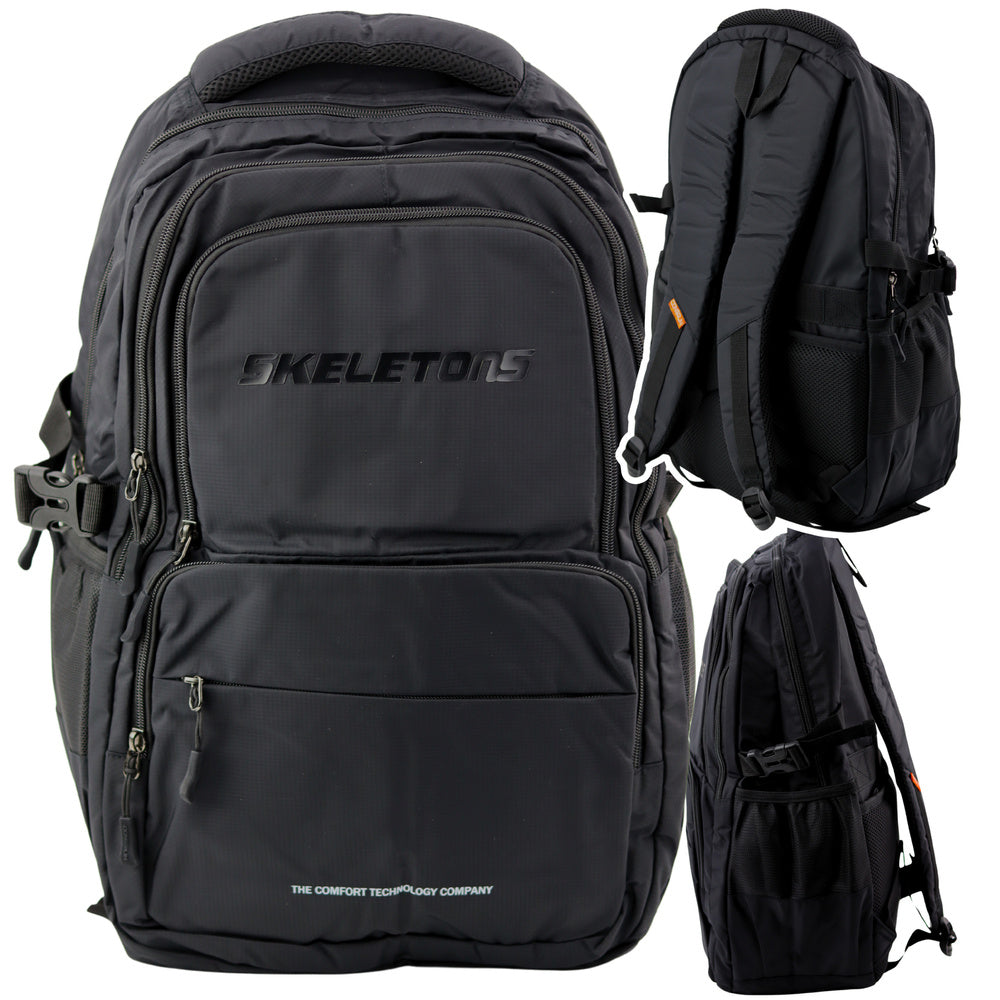 Městský batoh 35L černý – 9 kapes 48cm | cestovní